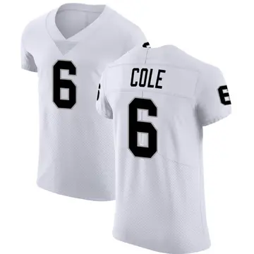 Nike AJ Cole Men's Elite Las Vegas Raiders White Vapor Untouchable Jersey