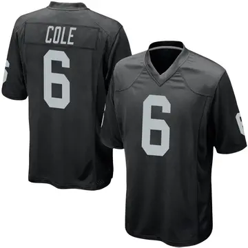Nike AJ Cole Men's Game Las Vegas Raiders Black Team Color Jersey