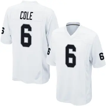Nike AJ Cole Men's Game Las Vegas Raiders White Jersey