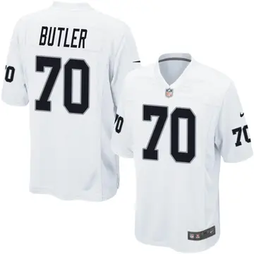 Nike Adam Butler Men's Game Las Vegas Raiders White Jersey