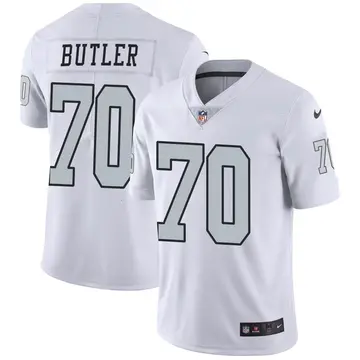Nike Adam Butler Men's Limited Las Vegas Raiders White Color Rush Jersey