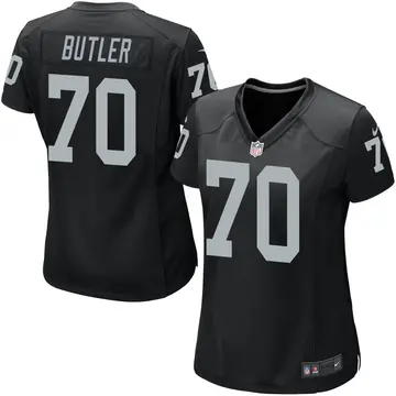 Nike Adam Butler Women's Game Las Vegas Raiders Black Team Color Jersey