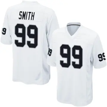 Nike Aldon Smith Men's Game Las Vegas Raiders White Jersey