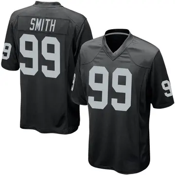 Nike Aldon Smith Youth Game Las Vegas Raiders Black Team Color Jersey