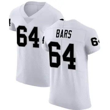 Nike Alex Bars Men's Elite Las Vegas Raiders White Vapor Untouchable Jersey