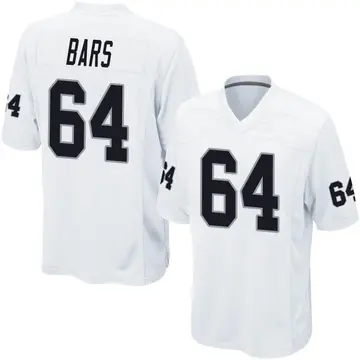 Nike Alex Bars Men's Game Las Vegas Raiders White Jersey