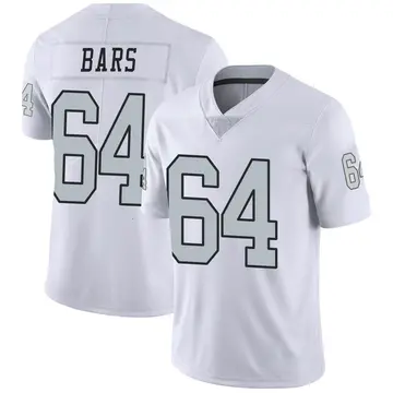 Nike Alex Bars Men's Limited Las Vegas Raiders White Color Rush Jersey