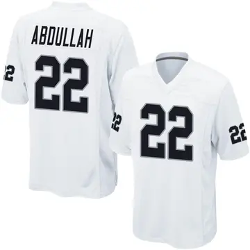 Nike Ameer Abdullah Men's Game Las Vegas Raiders White Jersey
