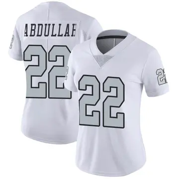 Nike Ameer Abdullah Women's Limited Las Vegas Raiders White Color Rush Jersey