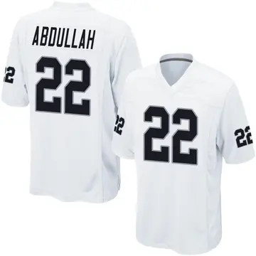 Nike Ameer Abdullah Youth Game Las Vegas Raiders White Jersey