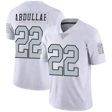 Nike Ameer Abdullah Youth Limited Las Vegas Raiders White Color Rush Jersey