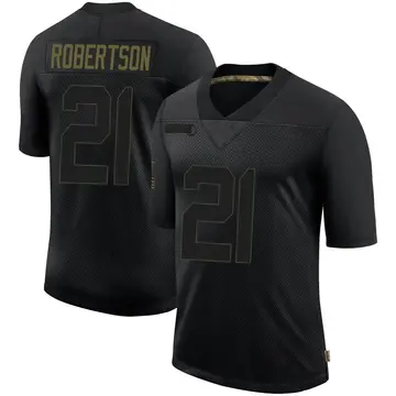 Nike Amik Robertson Men's Limited Las Vegas Raiders Black 2020 Salute To Service Jersey