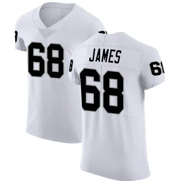 Nike Andre James Men's Elite Las Vegas Raiders White Vapor Untouchable Jersey