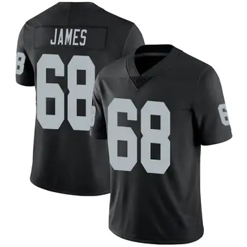 Nike Andre James Men's Limited Las Vegas Raiders Black Team Color Vapor Untouchable Jersey
