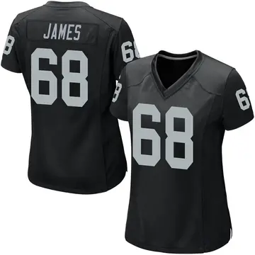 Nike Andre James Women's Game Las Vegas Raiders Black Team Color Jersey