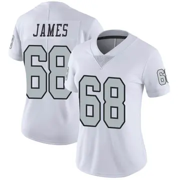 Nike Andre James Women's Limited Las Vegas Raiders White Color Rush Jersey
