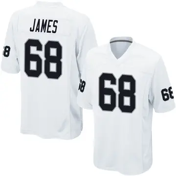 Nike Andre James Youth Game Las Vegas Raiders White Jersey