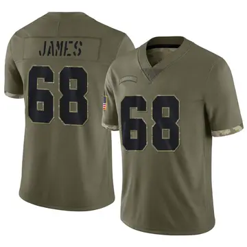 Nike Andre James Youth Limited Las Vegas Raiders Olive 2022 Salute To Service Jersey