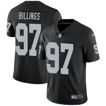 Nike Andrew Billings Men's Limited Las Vegas Raiders Black Team Color Vapor Untouchable Jersey