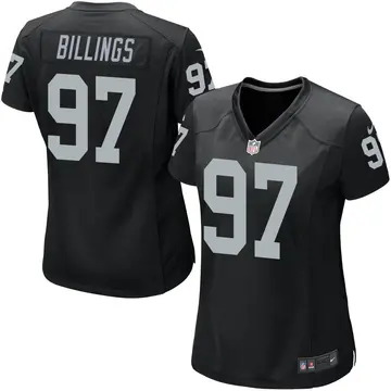 Nike Andrew Billings Women's Game Las Vegas Raiders Black Team Color Jersey