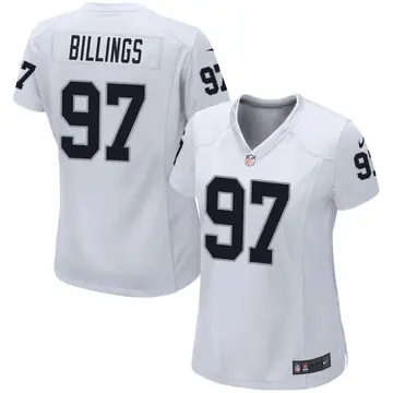 Nike Andrew Billings Women's Game Las Vegas Raiders White Jersey