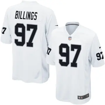 Nike Andrew Billings Youth Game Las Vegas Raiders White Jersey