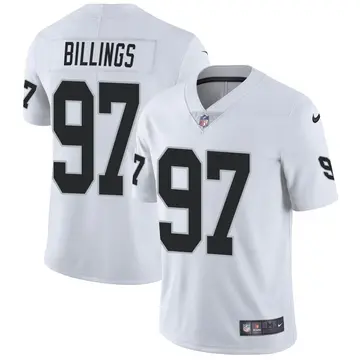 Nike Andrew Billings Youth Limited Las Vegas Raiders White Vapor Untouchable Jersey
