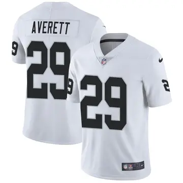 Nike Anthony Averett Men's Limited Las Vegas Raiders White Vapor Untouchable Jersey
