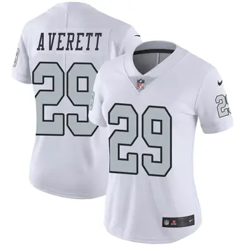 Nike Anthony Averett Women's Limited Las Vegas Raiders White Color Rush Jersey