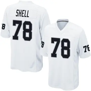 Nike Art Shell Men's Game Las Vegas Raiders White Jersey