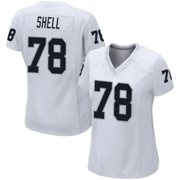 Nike Art Shell Women's Game Las Vegas Raiders White Jersey