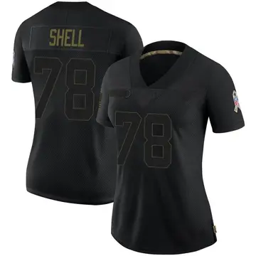 Nike Art Shell Women's Limited Las Vegas Raiders Black 2020 Salute To Service Jersey