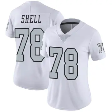 Nike Art Shell Women's Limited Las Vegas Raiders White Color Rush Jersey