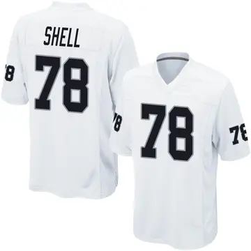 Nike Art Shell Youth Game Las Vegas Raiders White Jersey