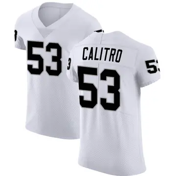 Nike Austin Calitro Men's Elite Las Vegas Raiders White Vapor Untouchable Jersey