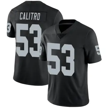 Nike Austin Calitro Men's Limited Las Vegas Raiders Black Team Color Vapor Untouchable Jersey