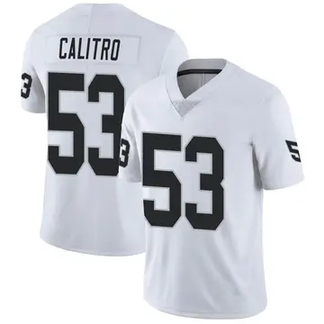 Nike Austin Calitro Men's Limited Las Vegas Raiders White Vapor Untouchable Jersey