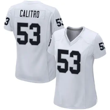 Nike Austin Calitro Women's Game Las Vegas Raiders White Jersey
