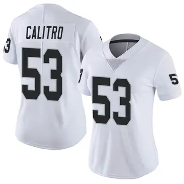 Nike Austin Calitro Women's Limited Las Vegas Raiders White Vapor Untouchable Jersey