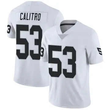 Nike Austin Calitro Youth Limited Las Vegas Raiders White Vapor Untouchable Jersey