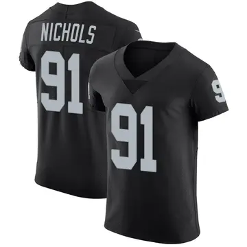 Nike Bilal Nichols Men's Elite Las Vegas Raiders Black Team Color Vapor Untouchable Jersey