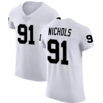 Nike Bilal Nichols Men's Elite Las Vegas Raiders White Vapor Untouchable Jersey