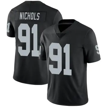 Nike Bilal Nichols Youth Limited Las Vegas Raiders Black Team Color Vapor Untouchable Jersey