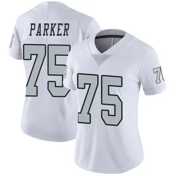 Nike Brandon Parker Women's Limited Las Vegas Raiders White Color Rush Jersey