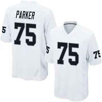 Nike Brandon Parker Youth Game Las Vegas Raiders White Jersey