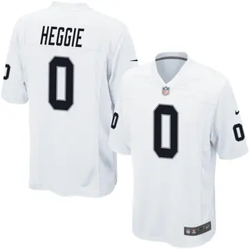 Nike Brett Heggie Men's Game Las Vegas Raiders White Jersey