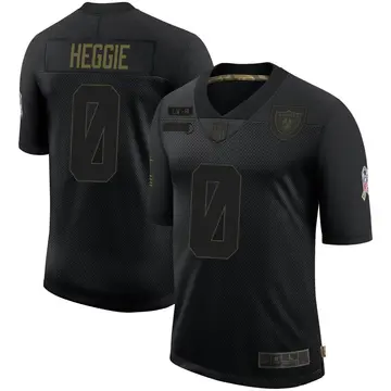 Nike Brett Heggie Men's Limited Las Vegas Raiders Black 2020 Salute To Service Jersey