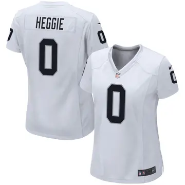 Nike Brett Heggie Women's Game Las Vegas Raiders White Jersey