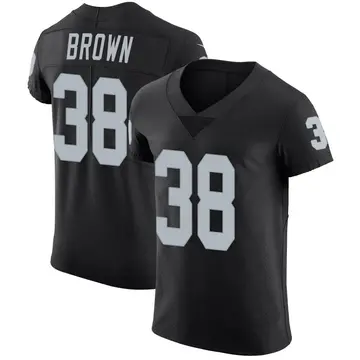 Nike Brittain Brown Men's Elite Las Vegas Raiders Black Team Color Vapor Untouchable Jersey