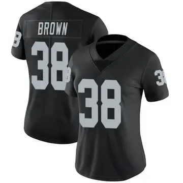 Nike Brittain Brown Women's Limited Las Vegas Raiders Black Team Color Vapor Untouchable Jersey